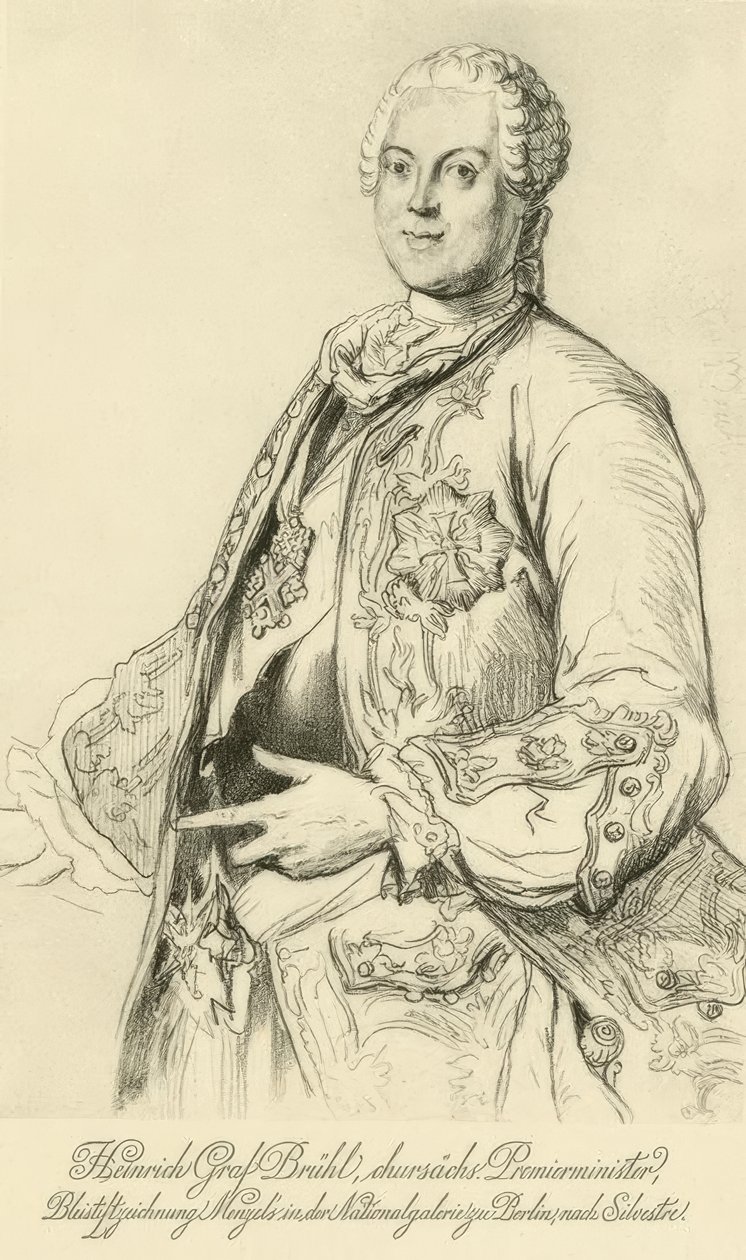 Heinrich von Brühl - Menzel, Silvestre de Adolph Menzel