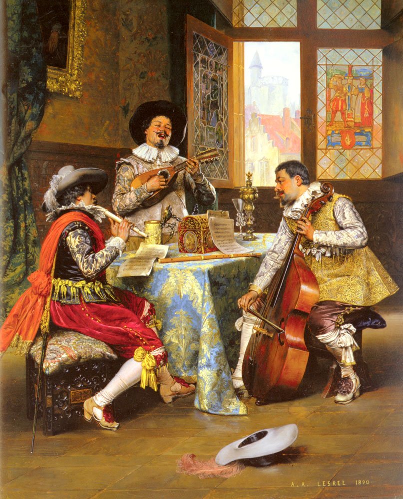 O trio musical de Adolphe Alexandre Lesrel
