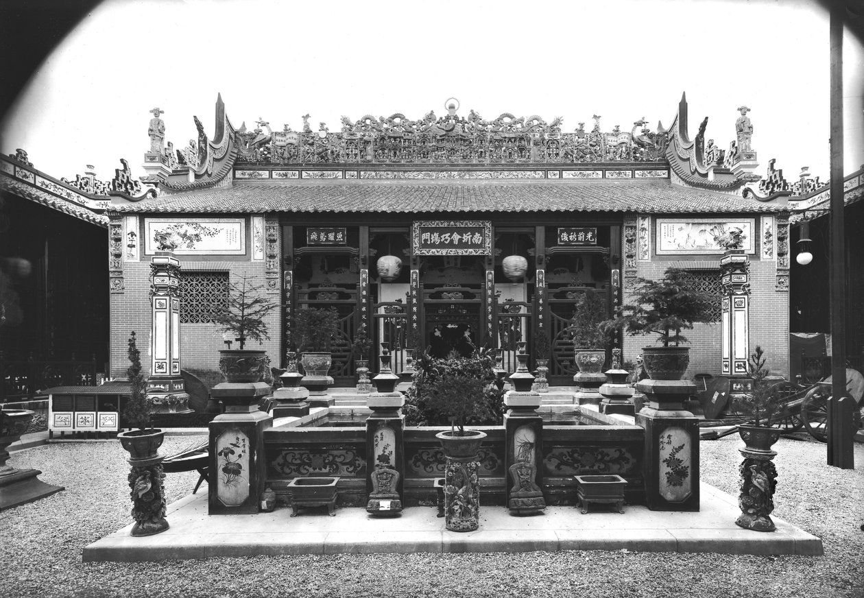 O Pavilhão Chinês na Exposição Universal de 1889 em Paris de Adolphe Giraudon