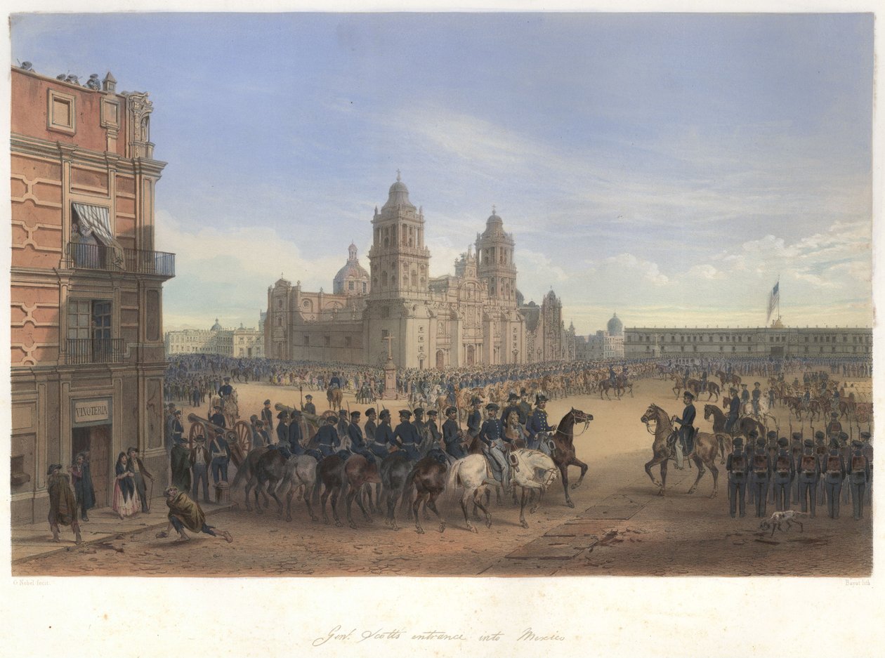 Entrada do General Scott no México na Guerra Mexicano-Americana de Adolphe Jean Baptiste