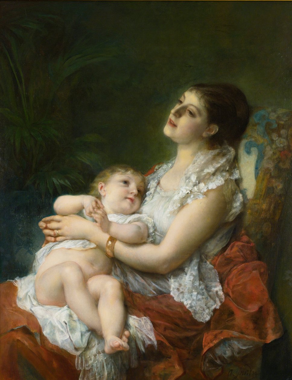 Abraço de uma mãe de Adolphe Jourdan