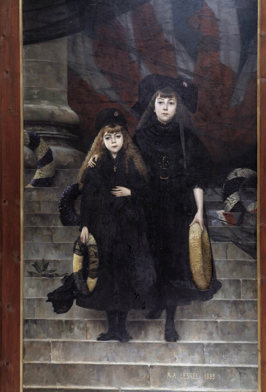 Alsace e Lorraine, pintura de A.A. Lesrel de Adolphe Alexandre Lesrel