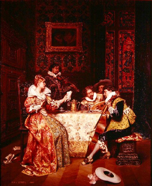 A Festa da Música de Adolphe Alexandre Lesrel