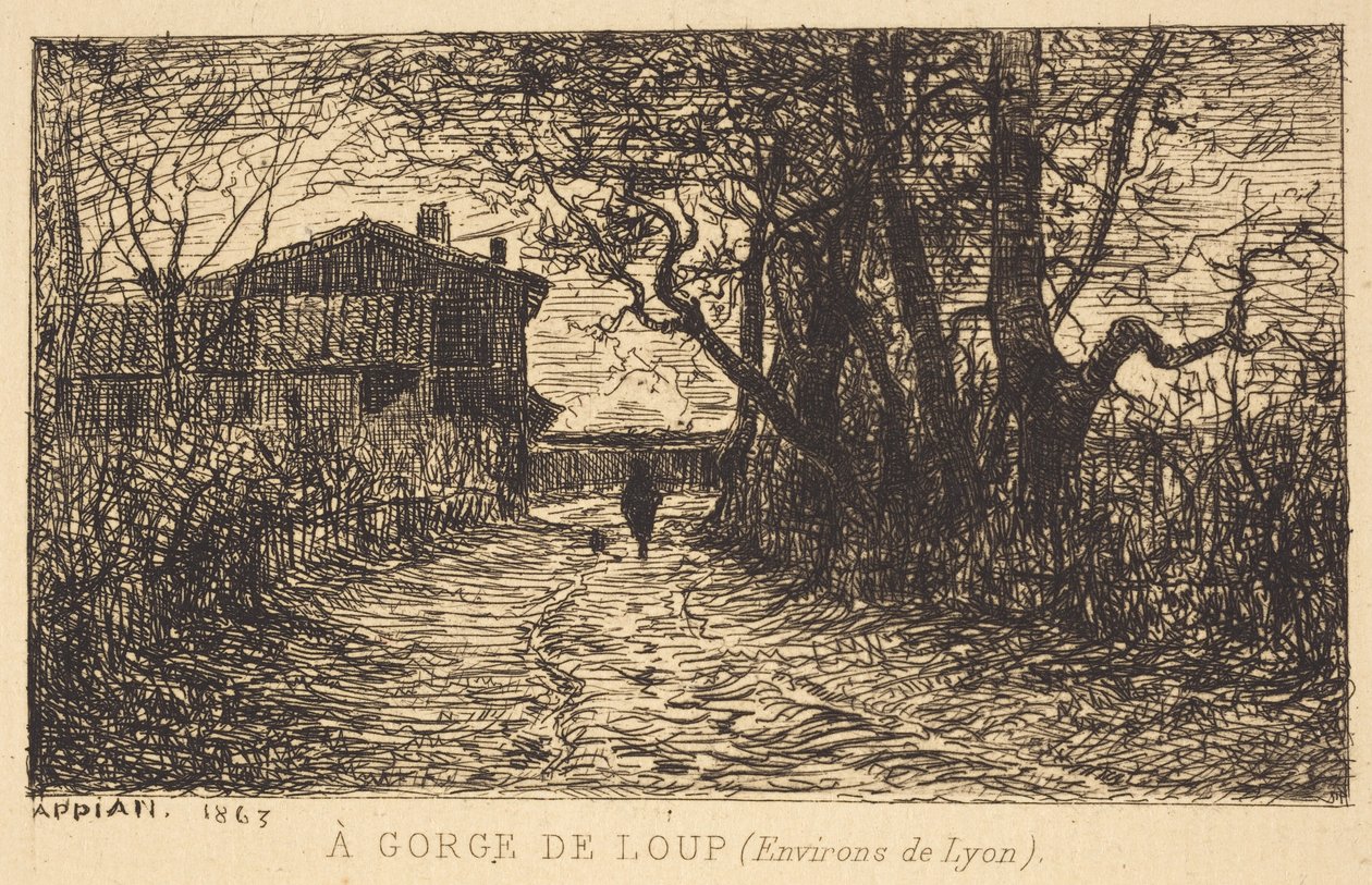 Uma garganta em Loup de Adolphe Appian