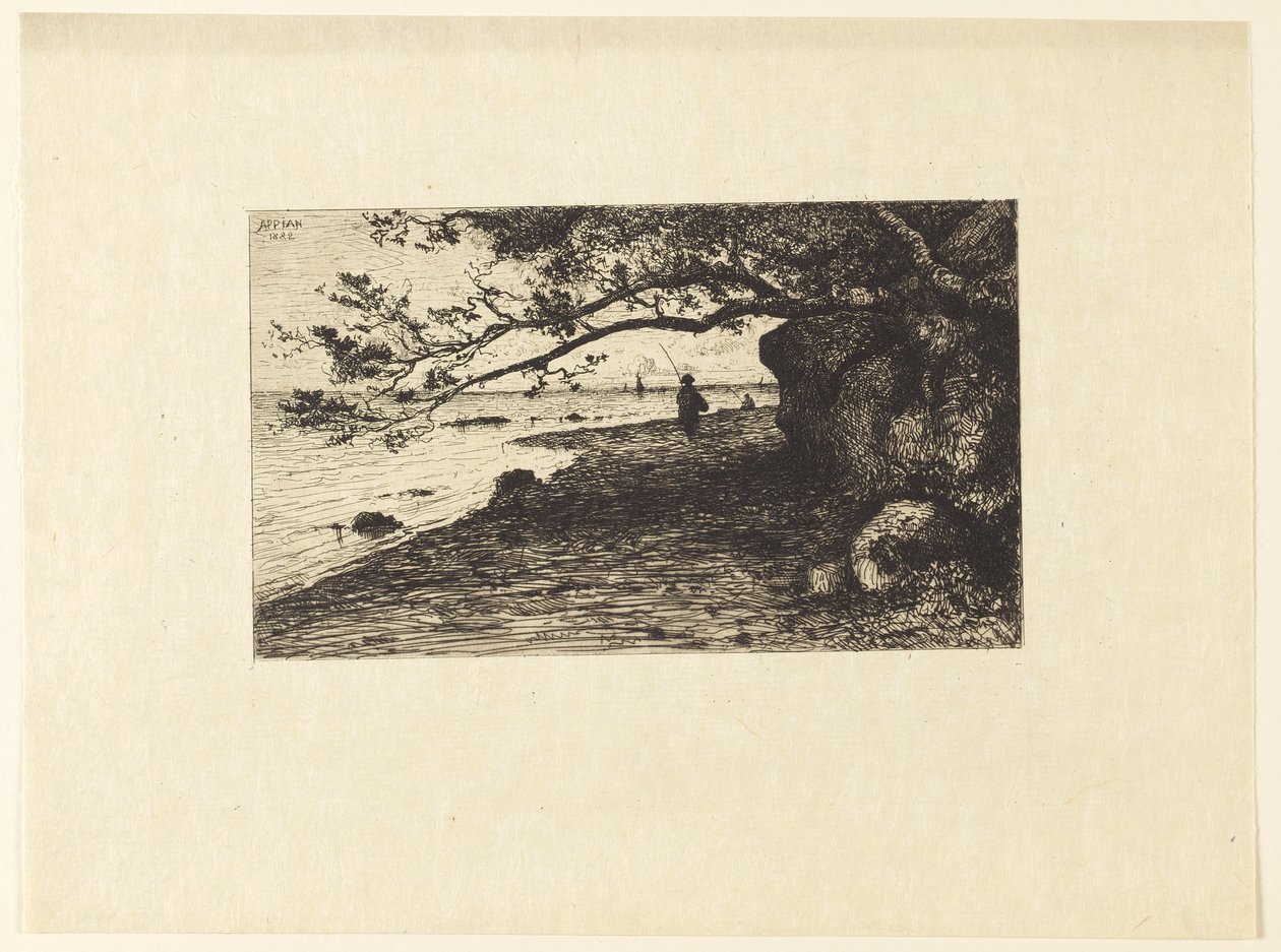 Em Villefranche-sur-Mer (ao redor de Carqueiranne) de Adolphe Appian