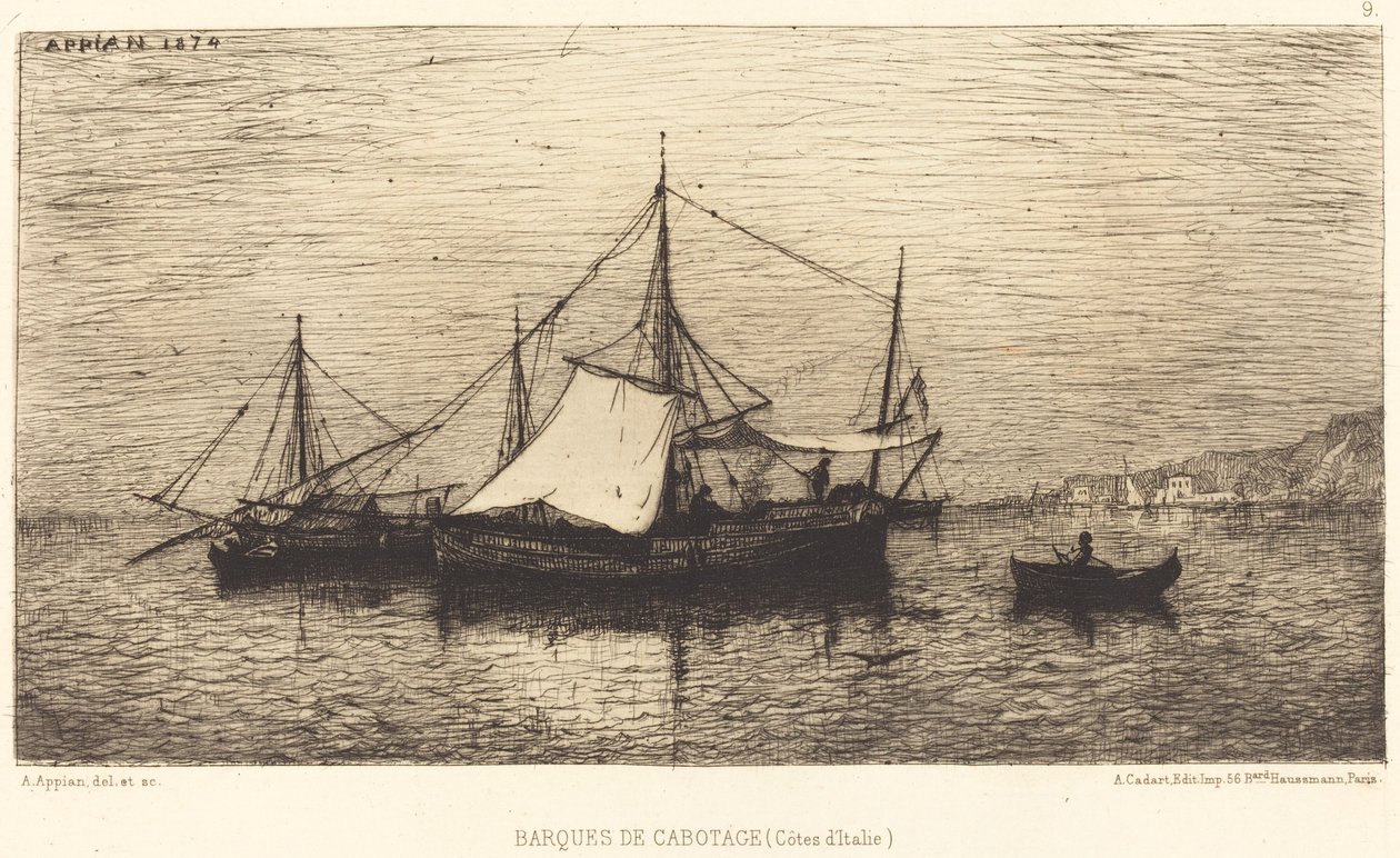 Barcos de cabotagem de Adolphe Appian