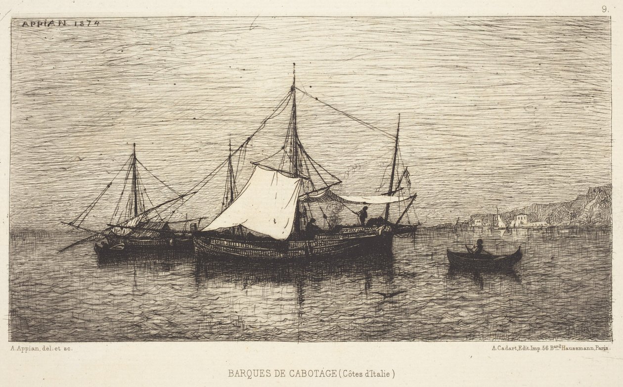 Embarcações de cabotagem de Adolphe Appian