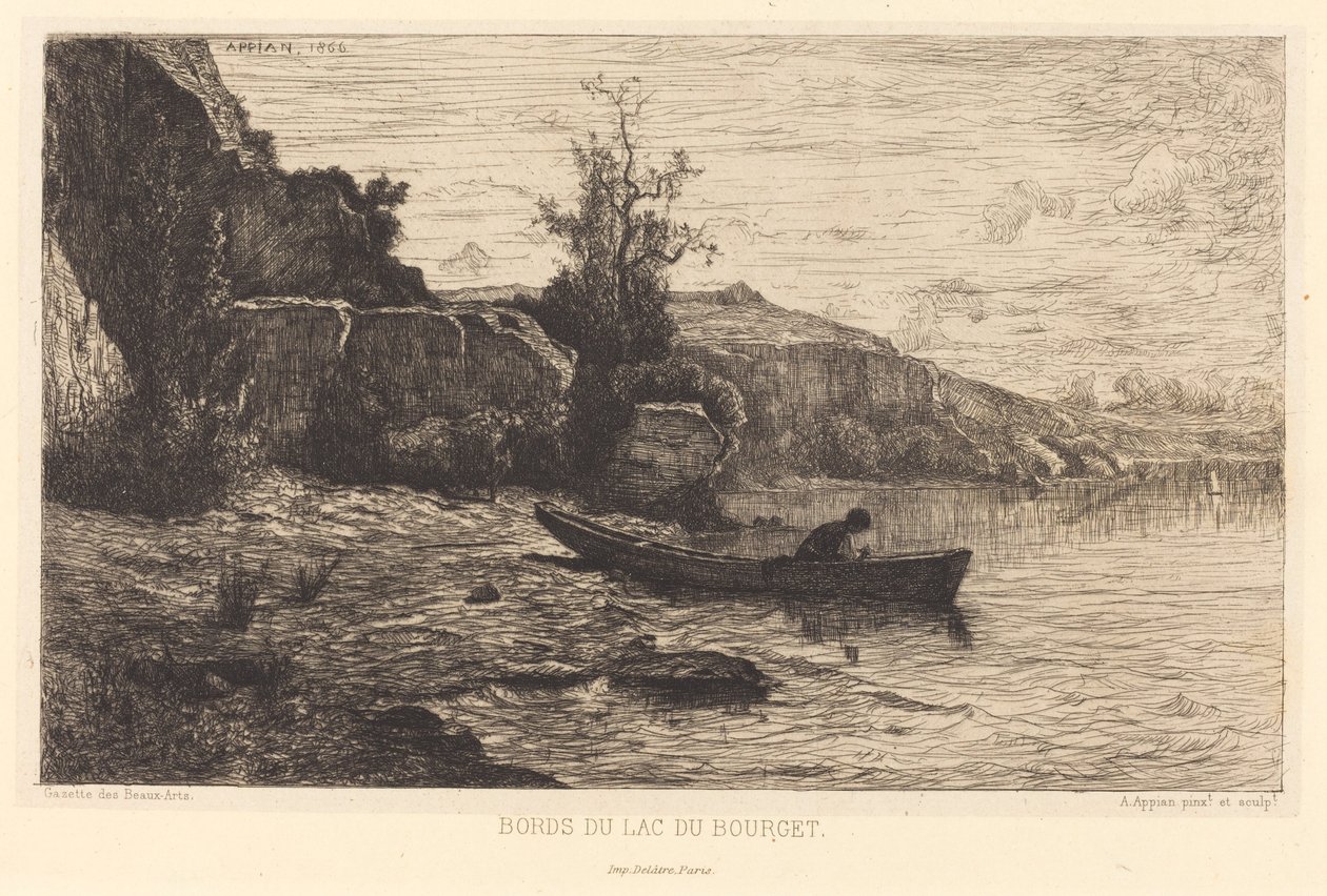 Margens do Lago Bourget de Adolphe Appian