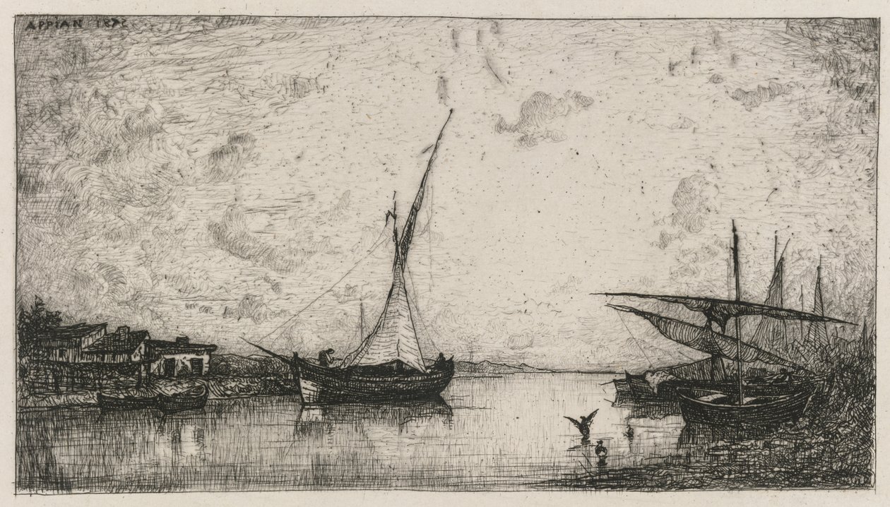 Canal em Martigues de Adolphe Appian