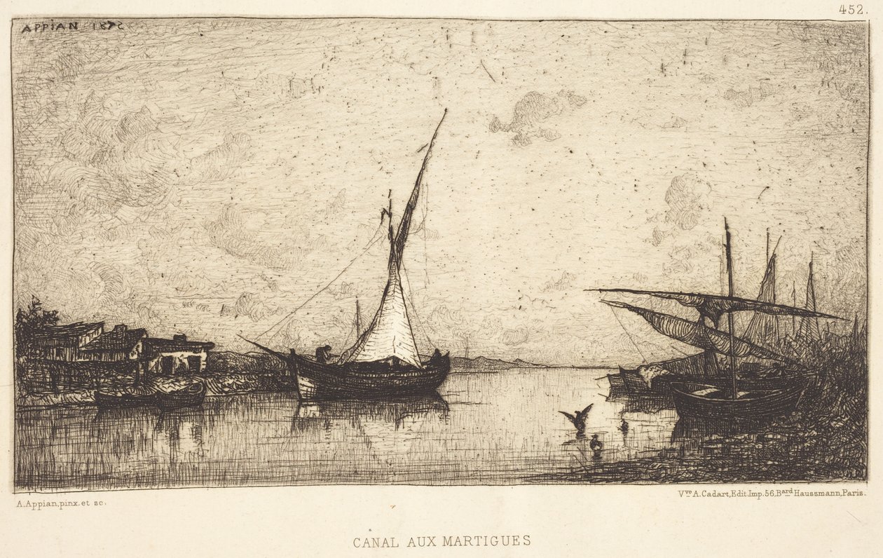 Canal em Martigues de Adolphe Appian