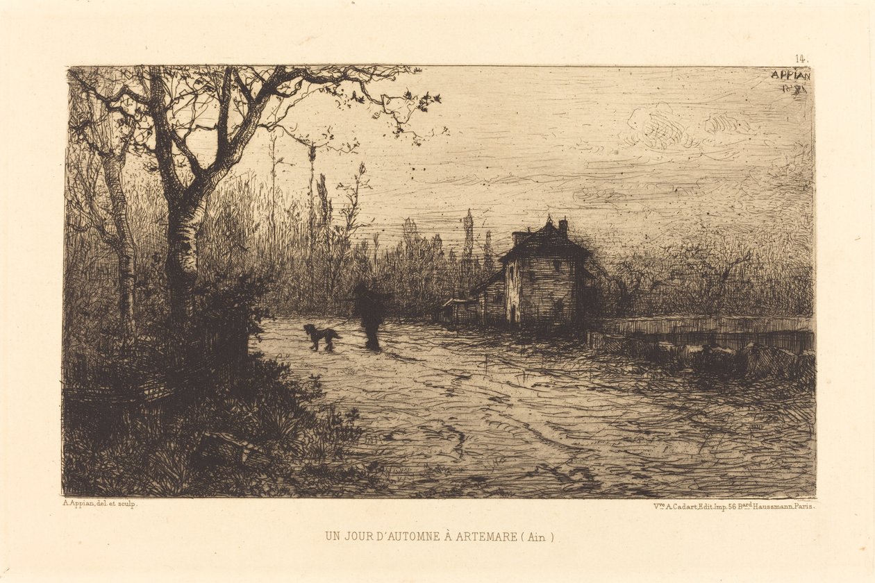 Um dia de outono em Artemare de Adolphe Appian