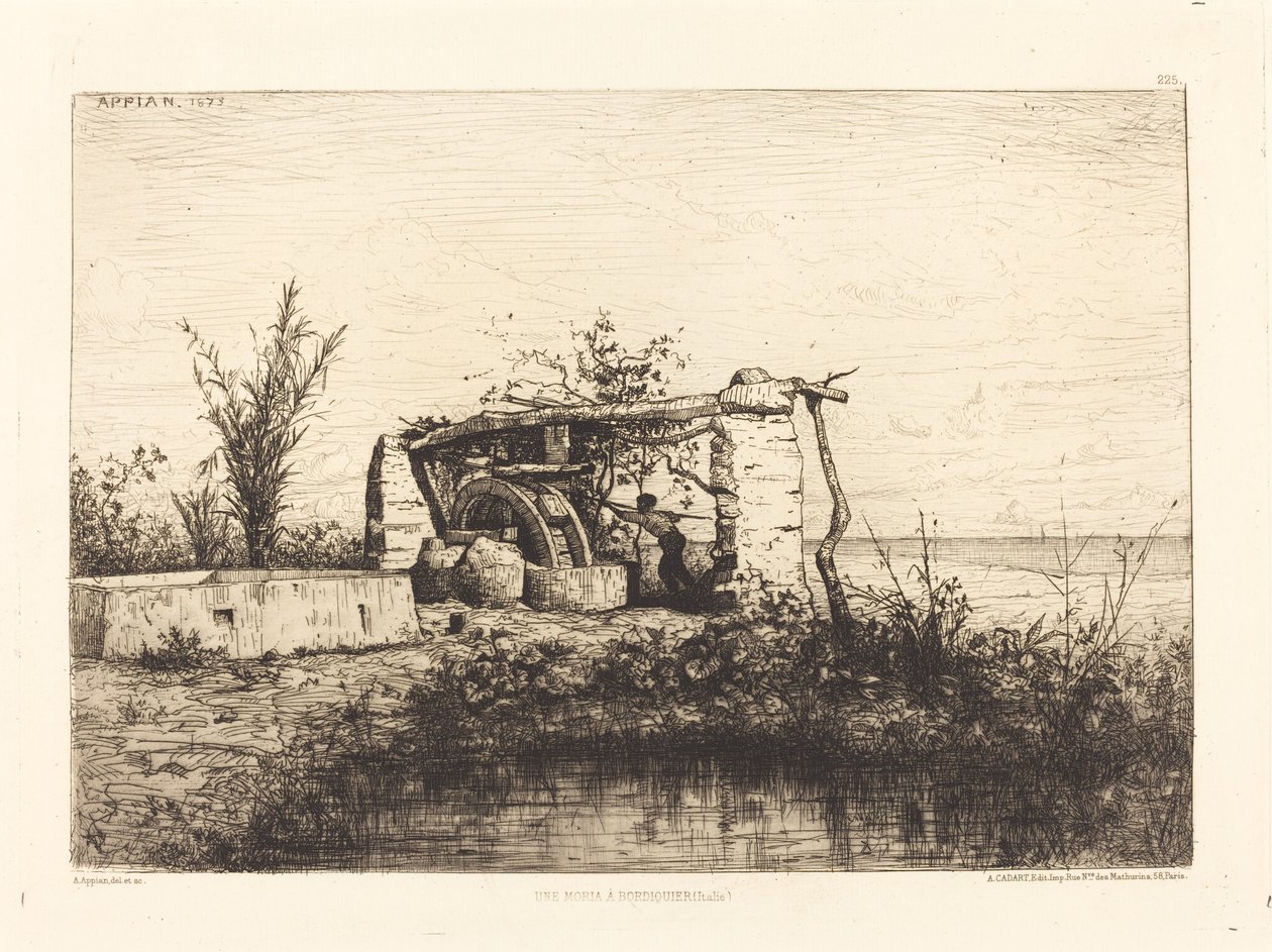 A moria em Bordiquier (Itália) de Adolphe Appian