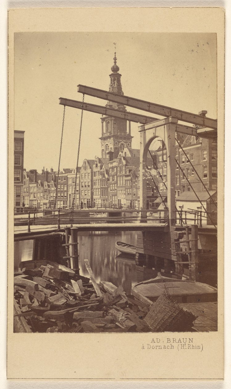 Amesterdão. Quai Raamgracht. de Adolphe Braun