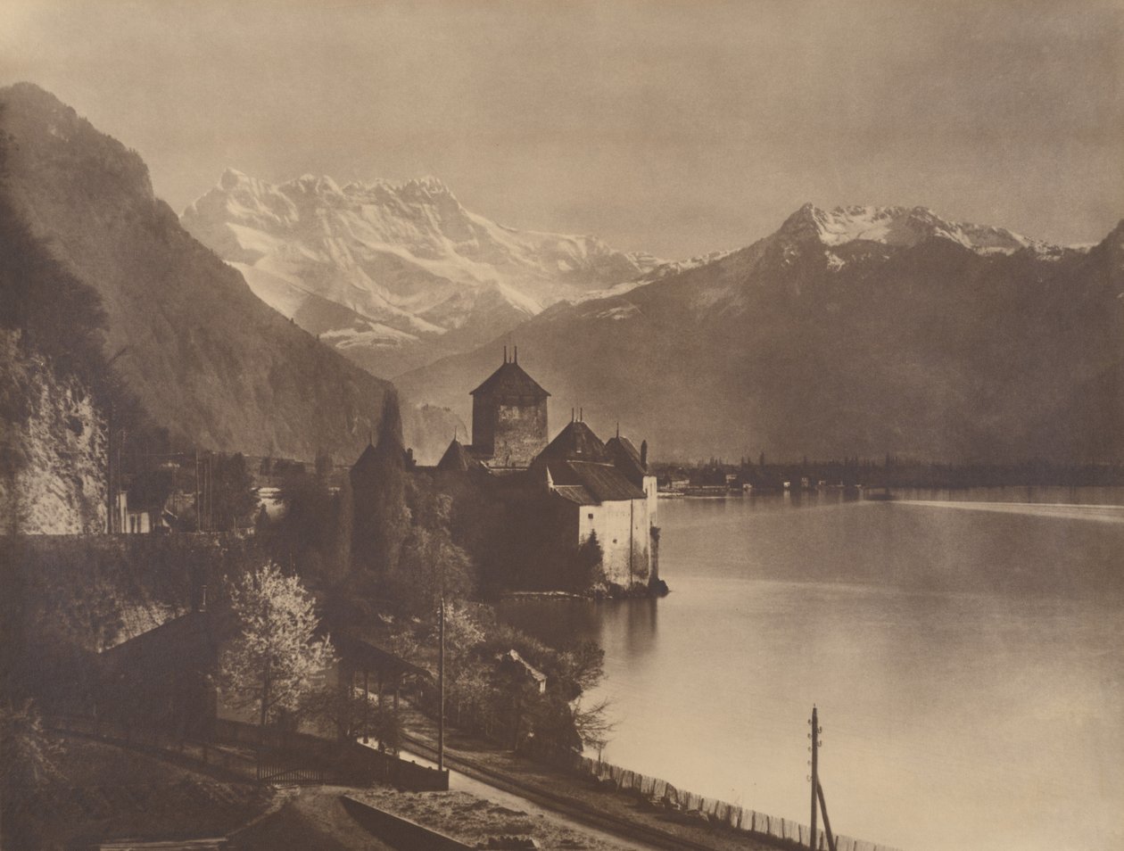 Castelo de Chillon de Adolphe Braun