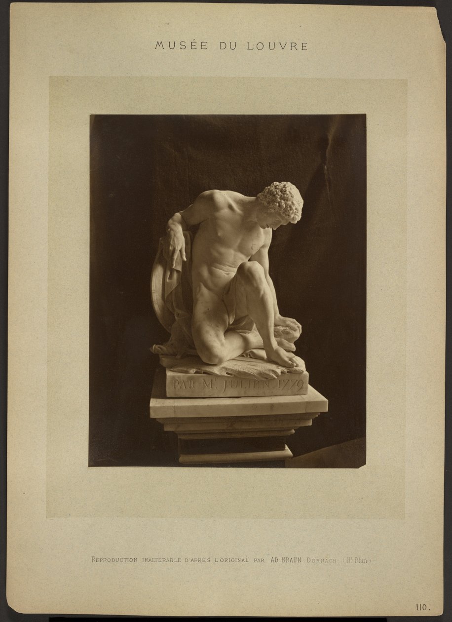 [«Gladiador Moribundo», de Julien, Museu do Louvre] de Adolphe Braun