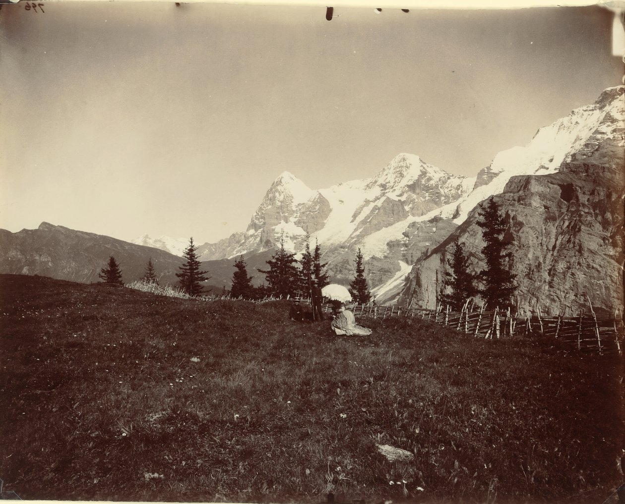 Paisagem, Suíça, c. 1860. de Adolphe Braun