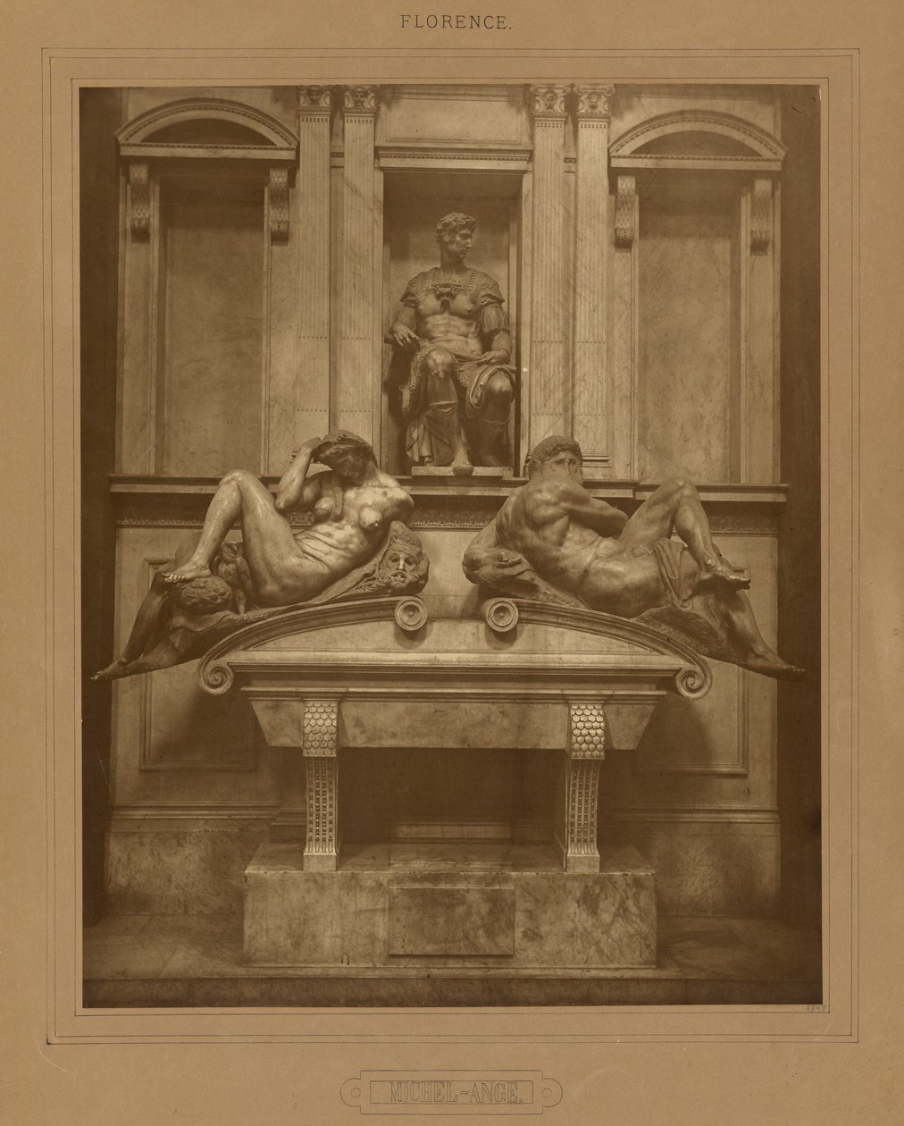 [Túmulo dos Medici de Miguel Ângelo, Florença] de Adolphe Braun