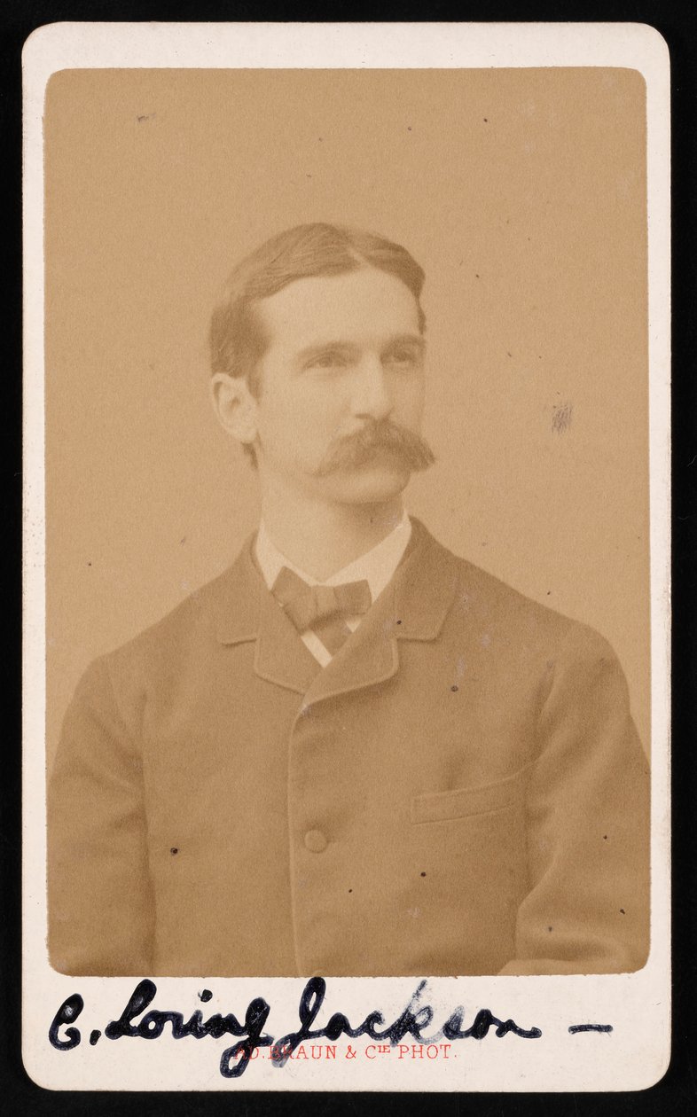 Retrato de Charles Loring Jackson 1847-1935, por volta de 1887. de Adolphe Braun