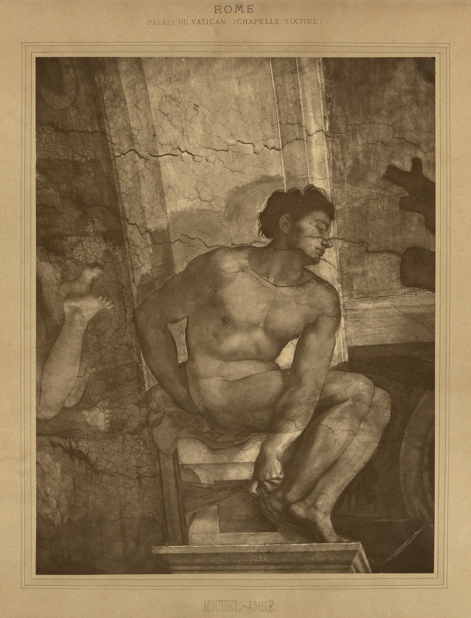 Roma - Palácio do Vaticano, Capela Sistina, Miguel Ângelo de Adolphe Braun