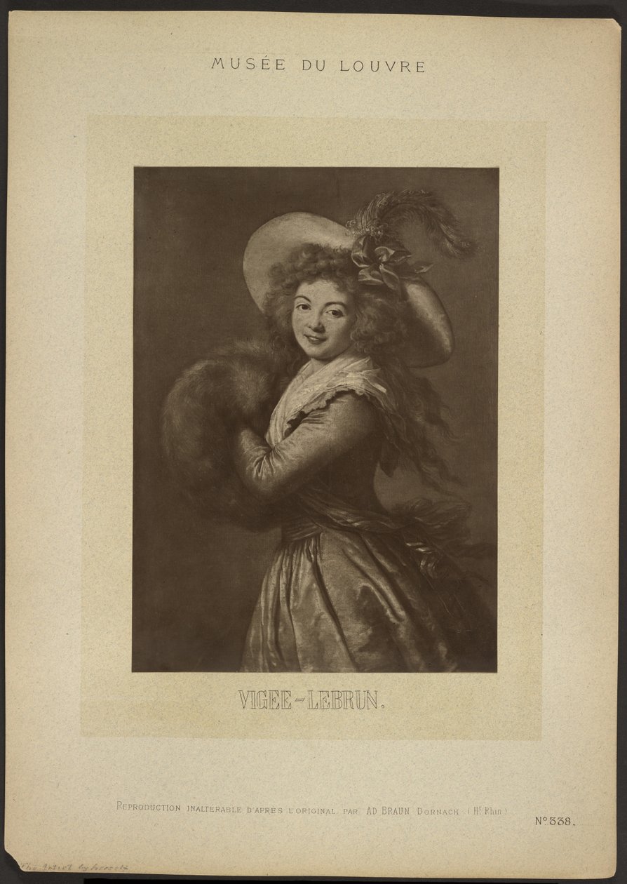 [Autorretrato de Vigee-Lebrun, Museu do Louvre] de Adolphe Braun