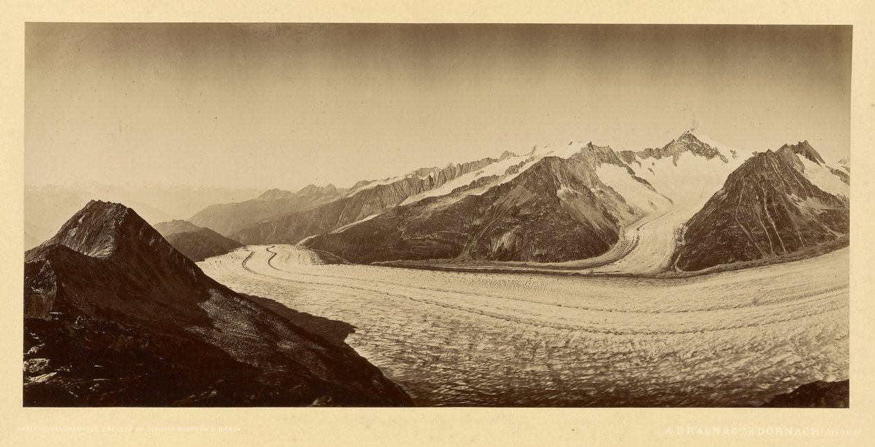 [Passagem de montanha com neve]. de Adolphe Braun