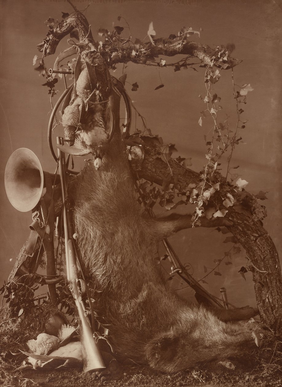 [Natureza morta com cena de caça] de Adolphe Braun
