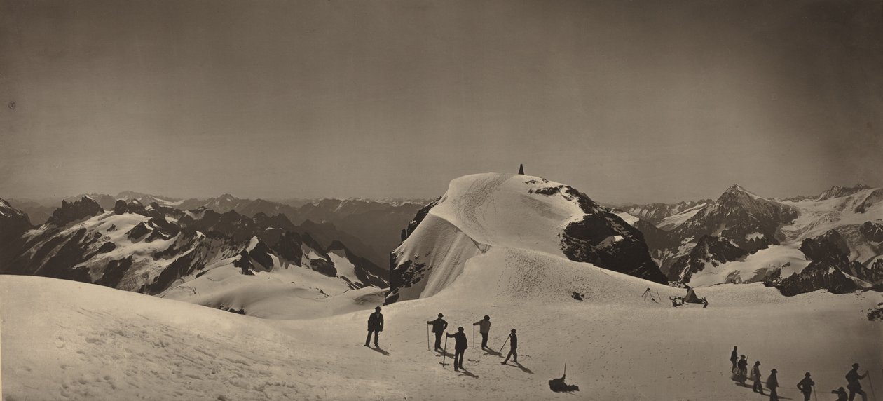 Cume do Monte Titlis, Suíça, 1866 (foto) de Adolphe Braun