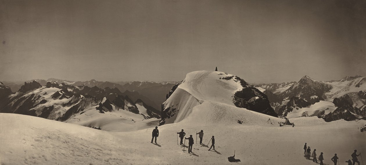 Cimeira de Mont Titlis, Suíça, 1866. de Adolphe Braun