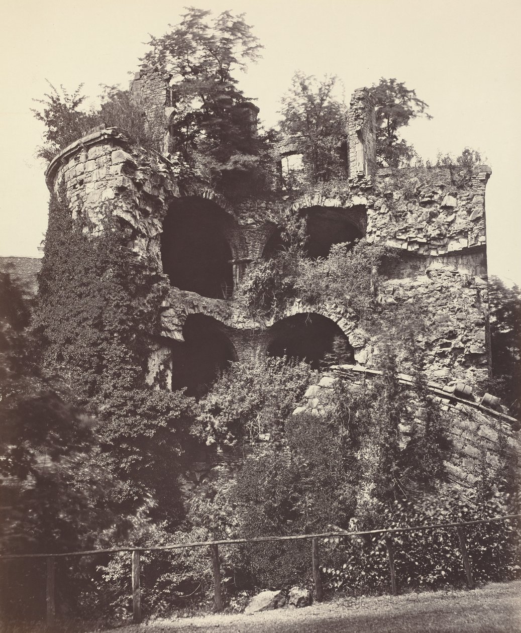 A Torre Explodida, Castelo de Heidelberg de Adolphe Braun