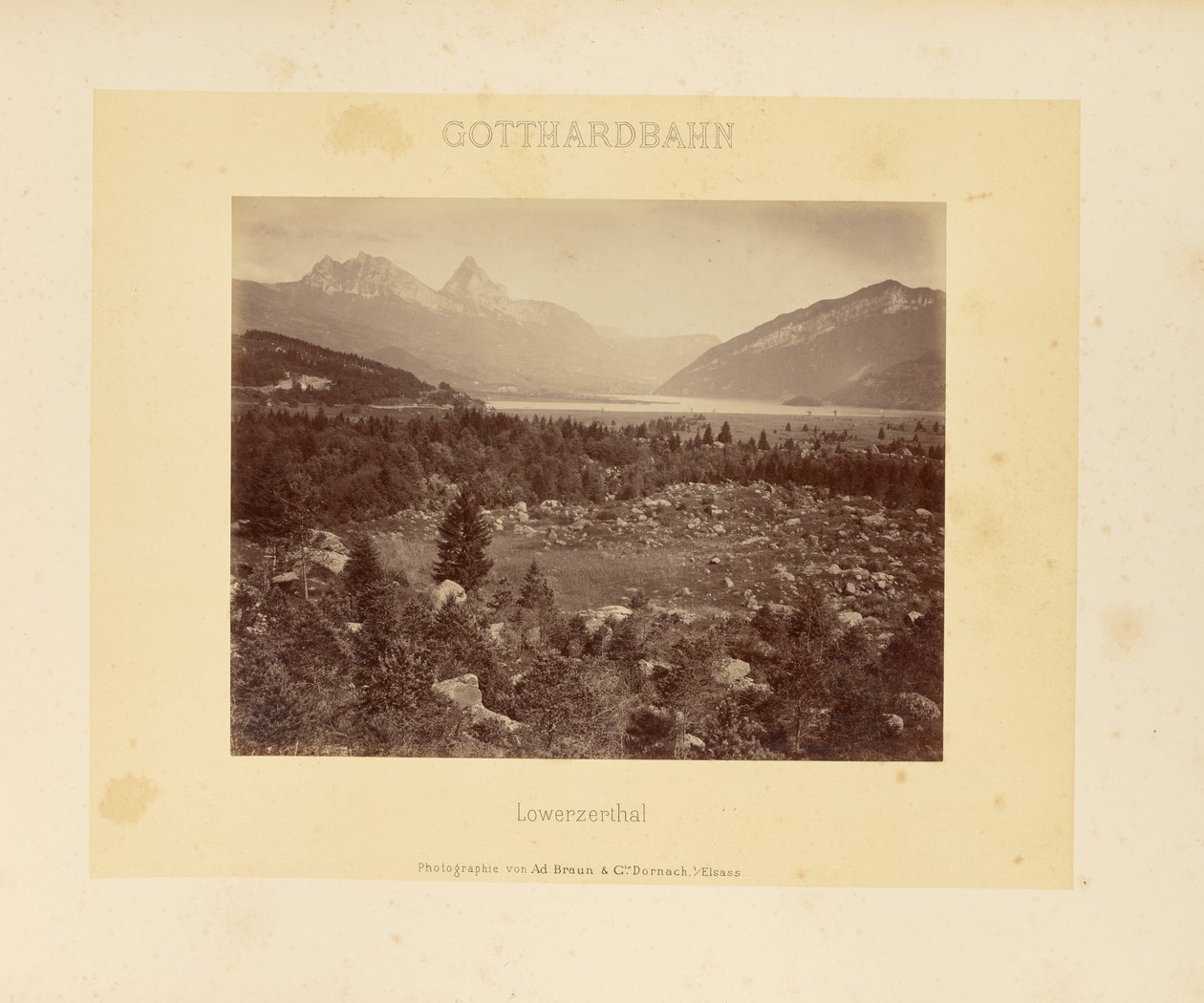 Caminho de ferro do Gotardo: Lowerzerthal de Adolphe Braun and Cie