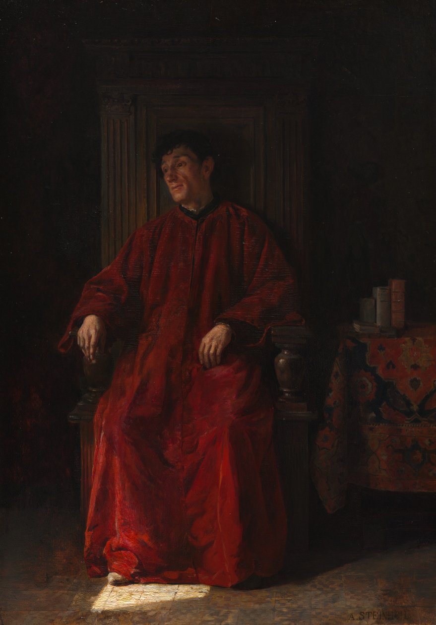 Juiz de túnica vermelha de Adolphe Charles Edouard Steinheil