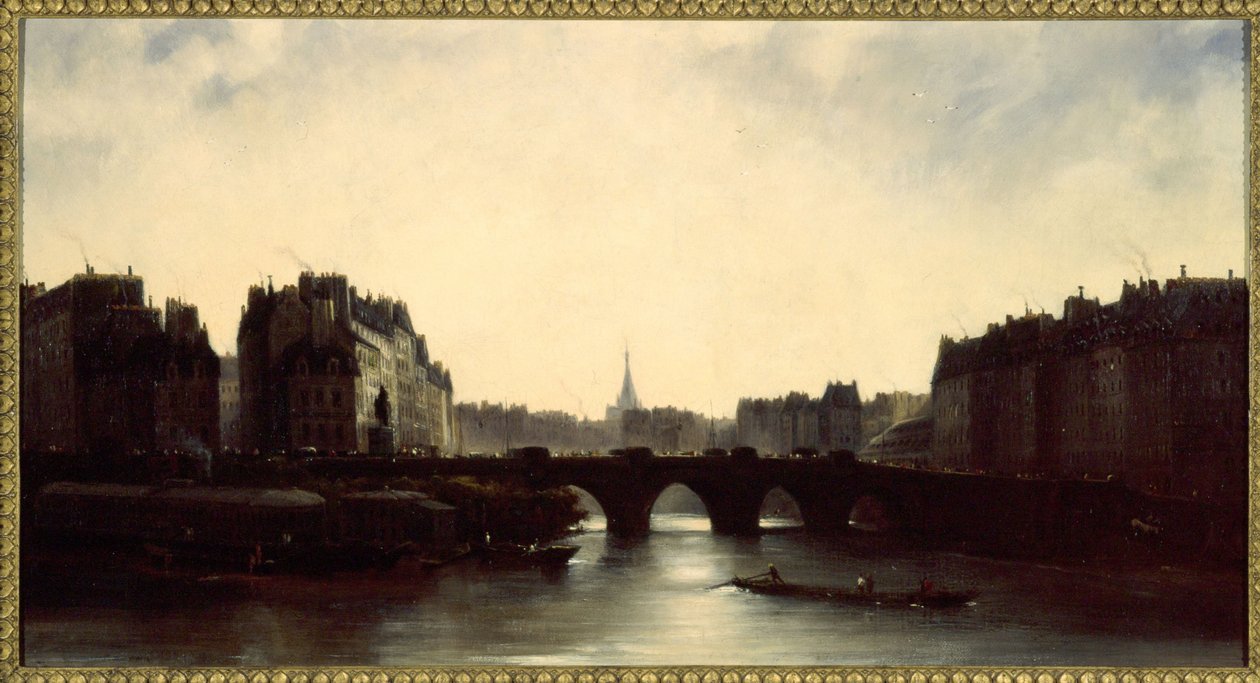 O Pont-Neuf e a Ile de la Cité de Adolphe Couvelet