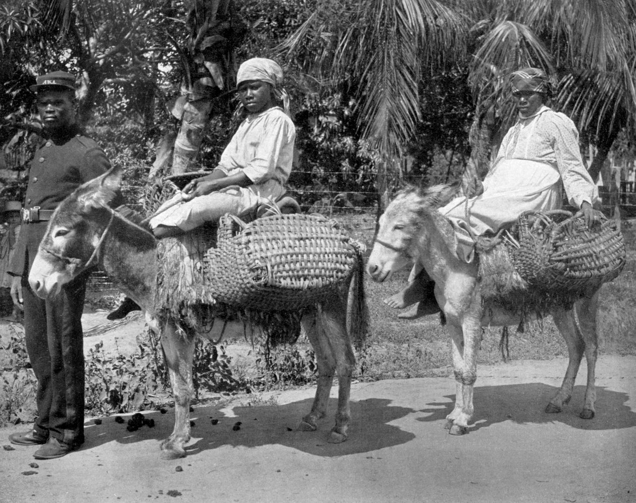 Fora para a prisão, Jamaica, c1905. de Adolphe Duperly and Son