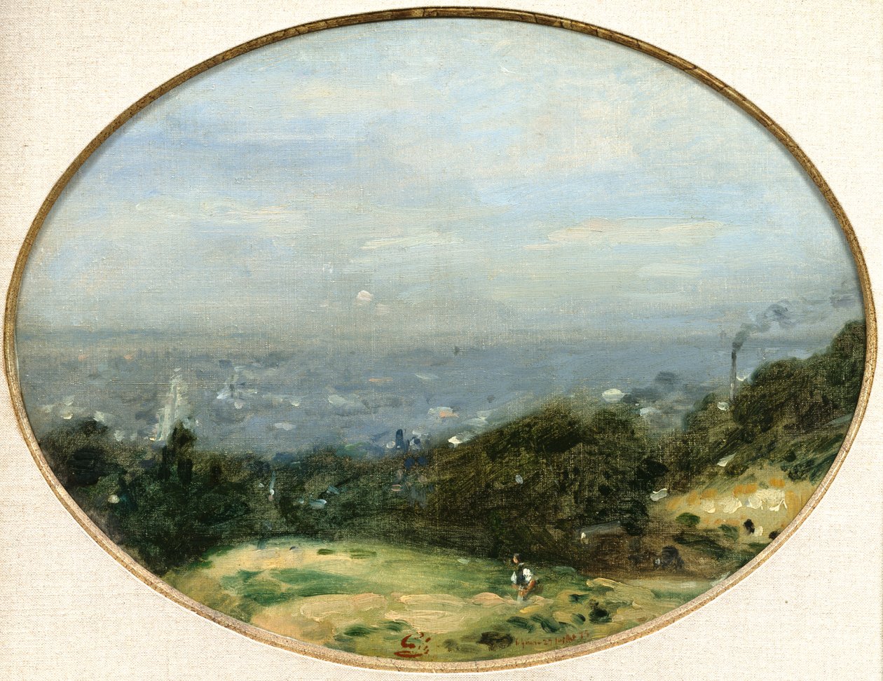Vista, de, le, Havre, 1875 de Adolphe Felix Cals