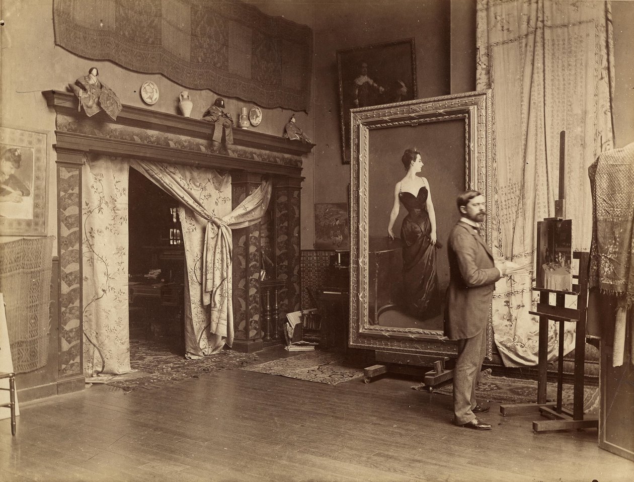 John Singer Sargent no atelier de Adolphe Giraudon