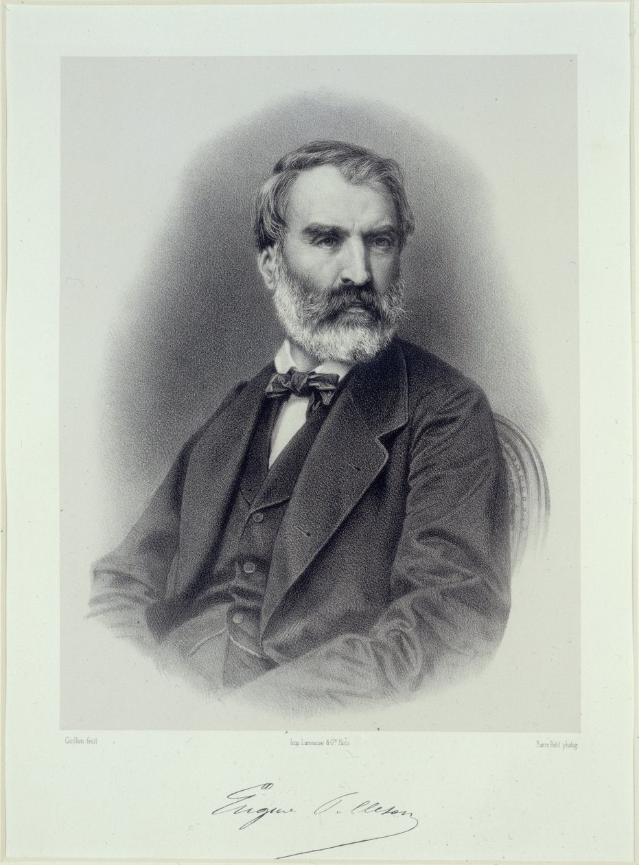 Retrato do escritor Eugène Pelletan 1813-1884. de Adolphe Guillon