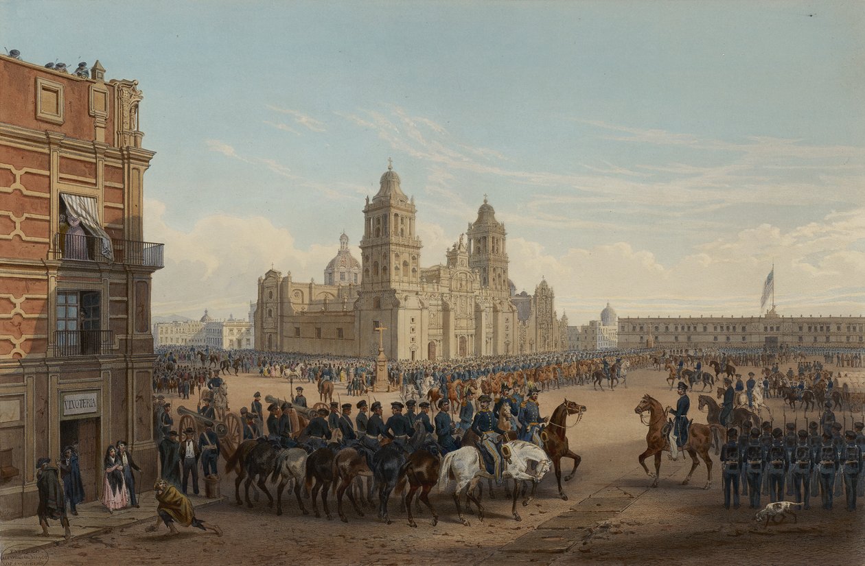 Entrada do Genl. Scotts no México de Adolphe Jean Baptiste Bayot