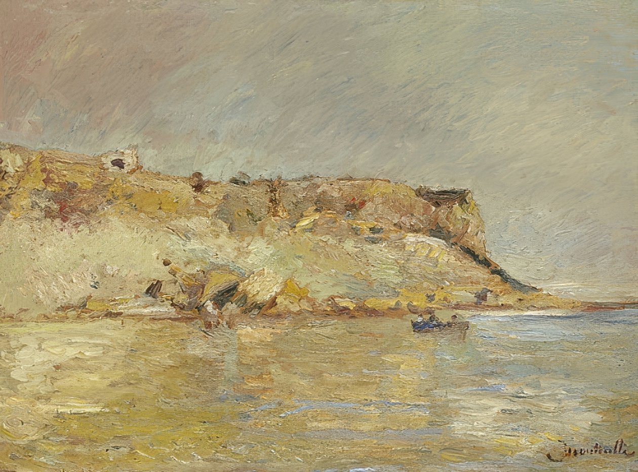 Costa rochosa. 1870-80 de Adolphe Joseph Thomas Monticelli