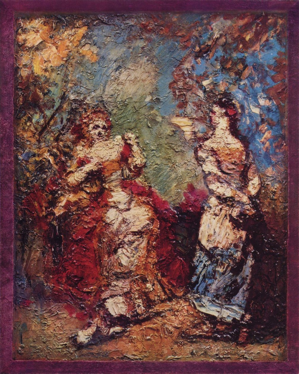 Francês: Les Précieuses Ridicules de Adolphe Joseph Thomas Monticelli