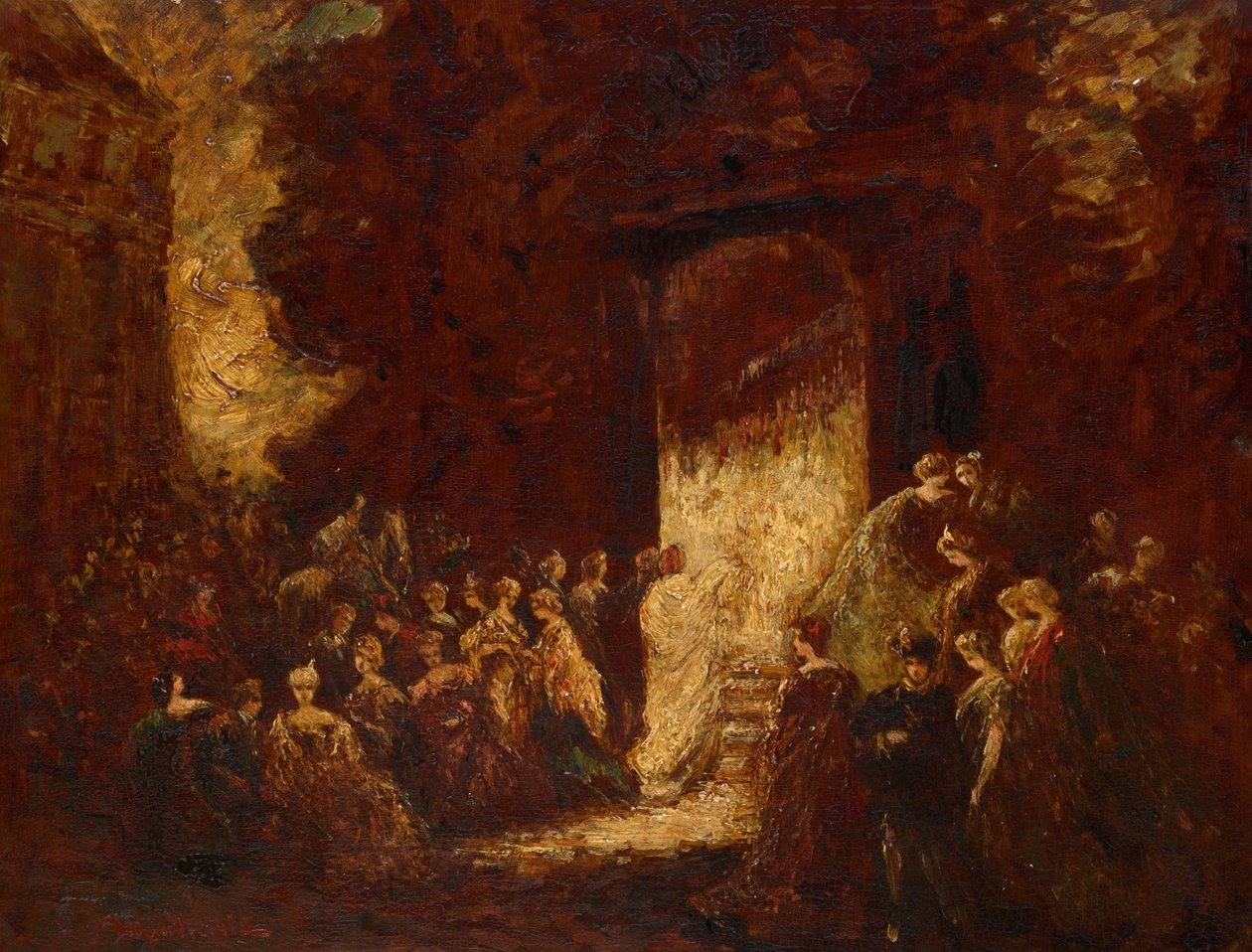 Festa da tarde de Adolphe Joseph Thomas Monticelli