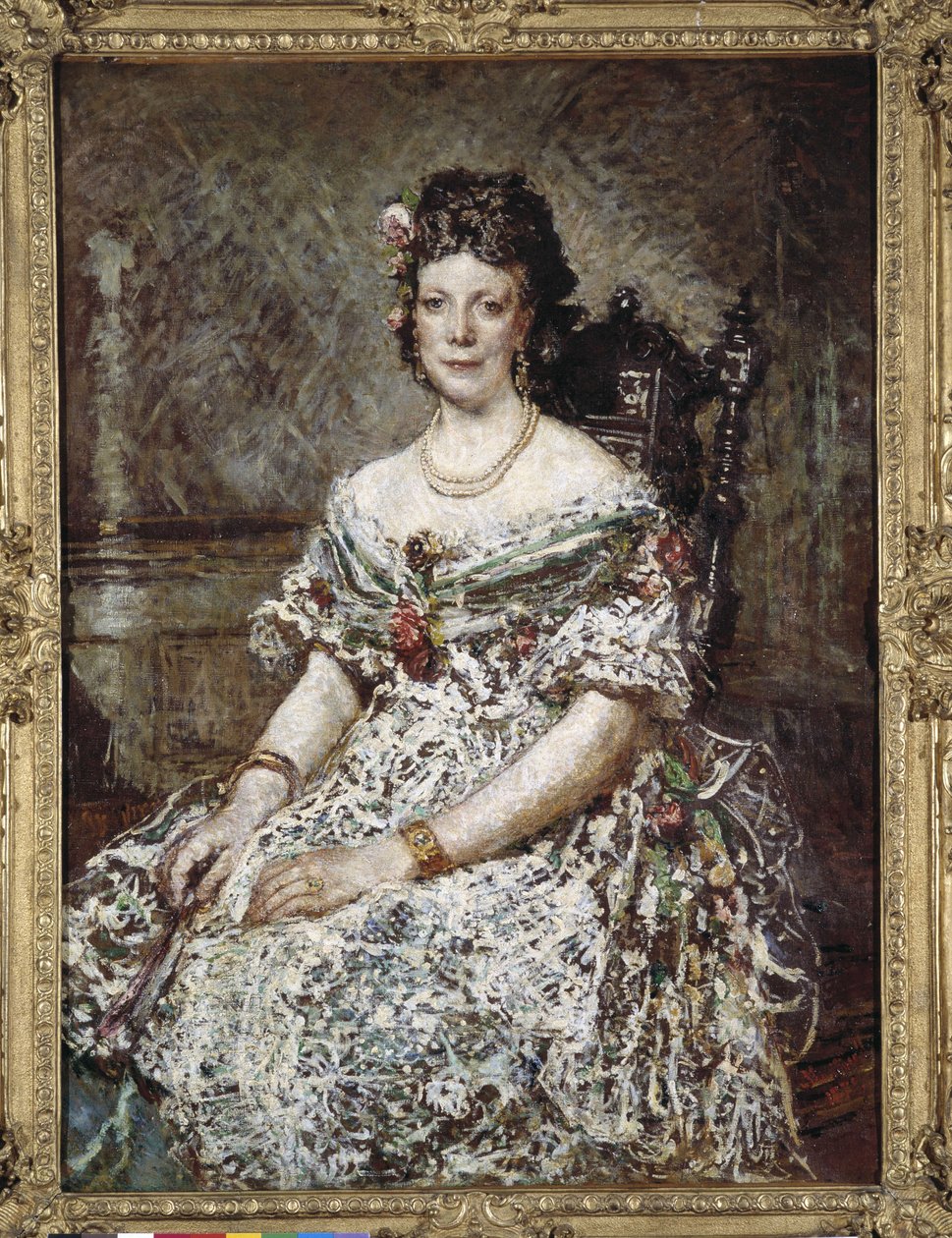 Retrato de Madame Pascal de Adolphe Joseph Thomas Monticelli