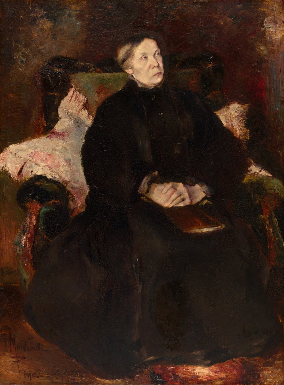Retrato de uma senhora de Adolphe Joseph Thomas Monticelli