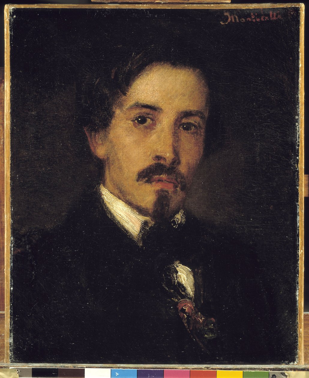 Retrato presumido do pintor Ferdinand Viola,1859 (óleo sobre tela) de Adolphe Joseph Thomas Monticelli