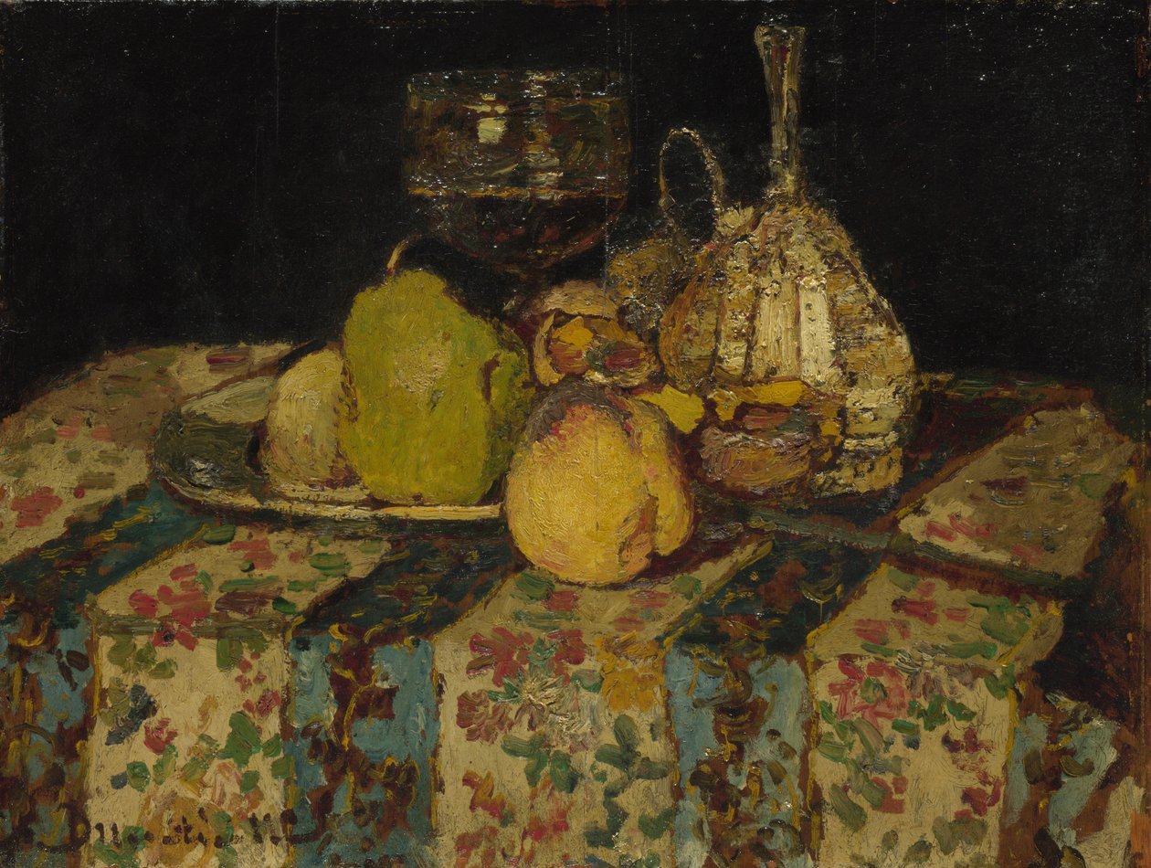 Natureza morta: Frutas, c. 1880 de Adolphe Joseph Thomas Monticelli