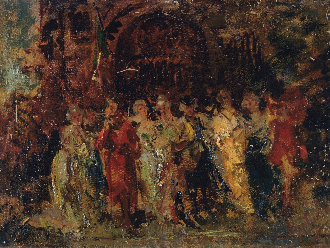 Procissão de casamento de Adolphe Joseph Thomas Monticelli