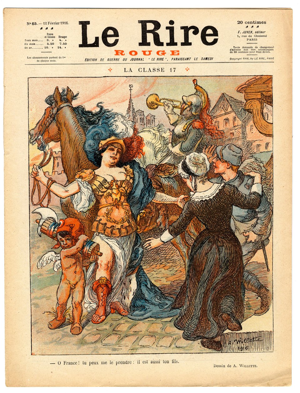 Capa de "The Red Laughter", Satirical in Colors de Adolphe Leon Willette