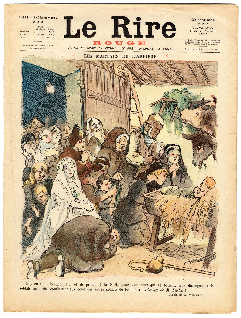 Capa de "The Red Laughter", Satirical in Colors de Adolphe Leon Willette