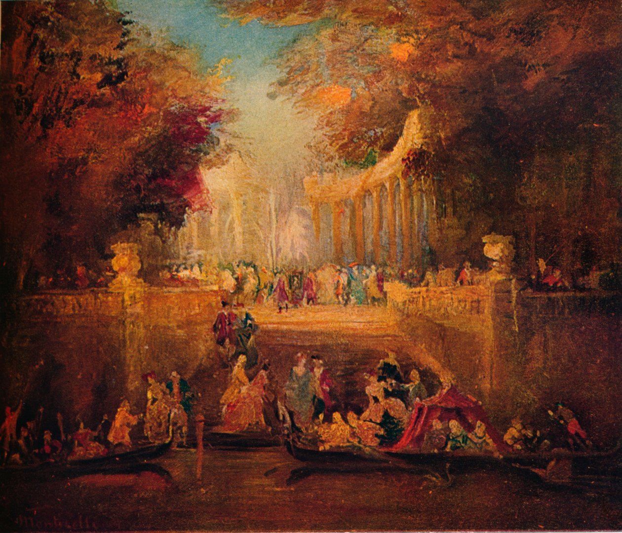Fete Champetre, c1870 de Adolphe Joseph Thomas Monticelli