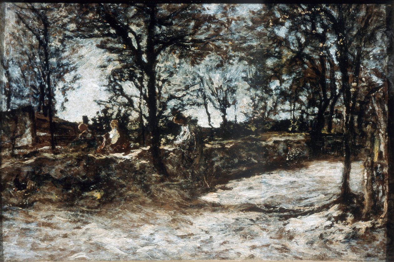 Panorama. Fontainebleau, século XIX. de Adolphe Joseph Thomas Monticelli