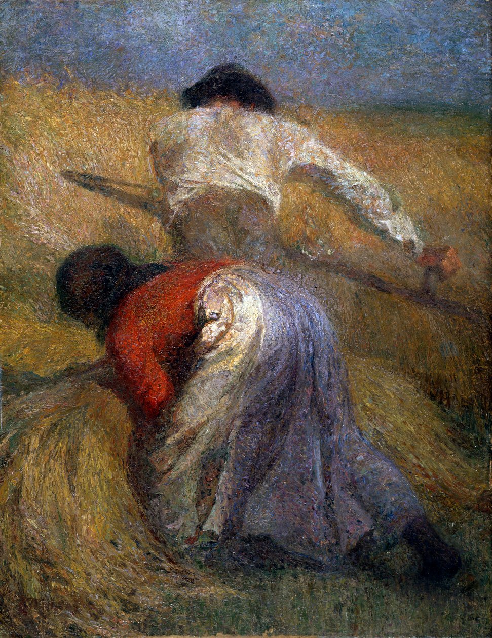 A colheita, do século XIX. de Adolphe Joseph Thomas Monticelli